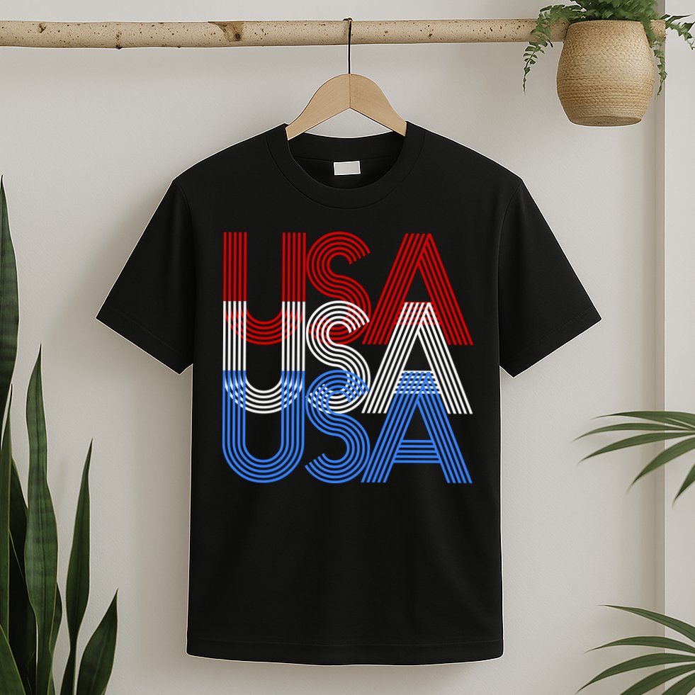 Retro USA Logo T-Shirt