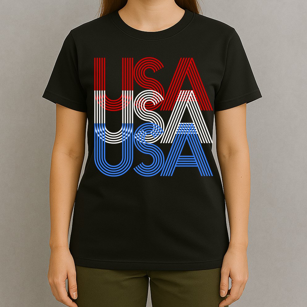 Retro USA Logo T-Shirt