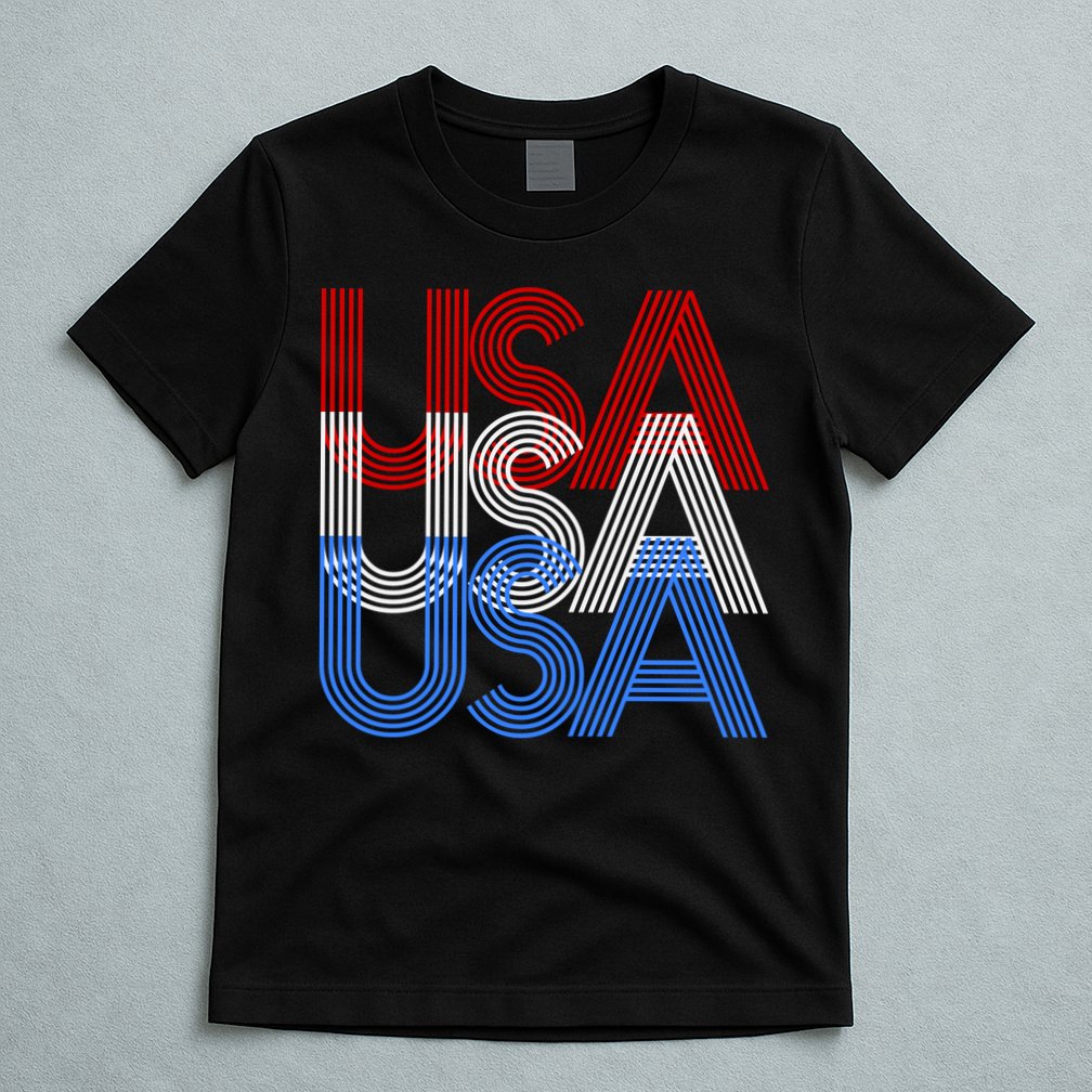 Retro USA Logo T-Shirt