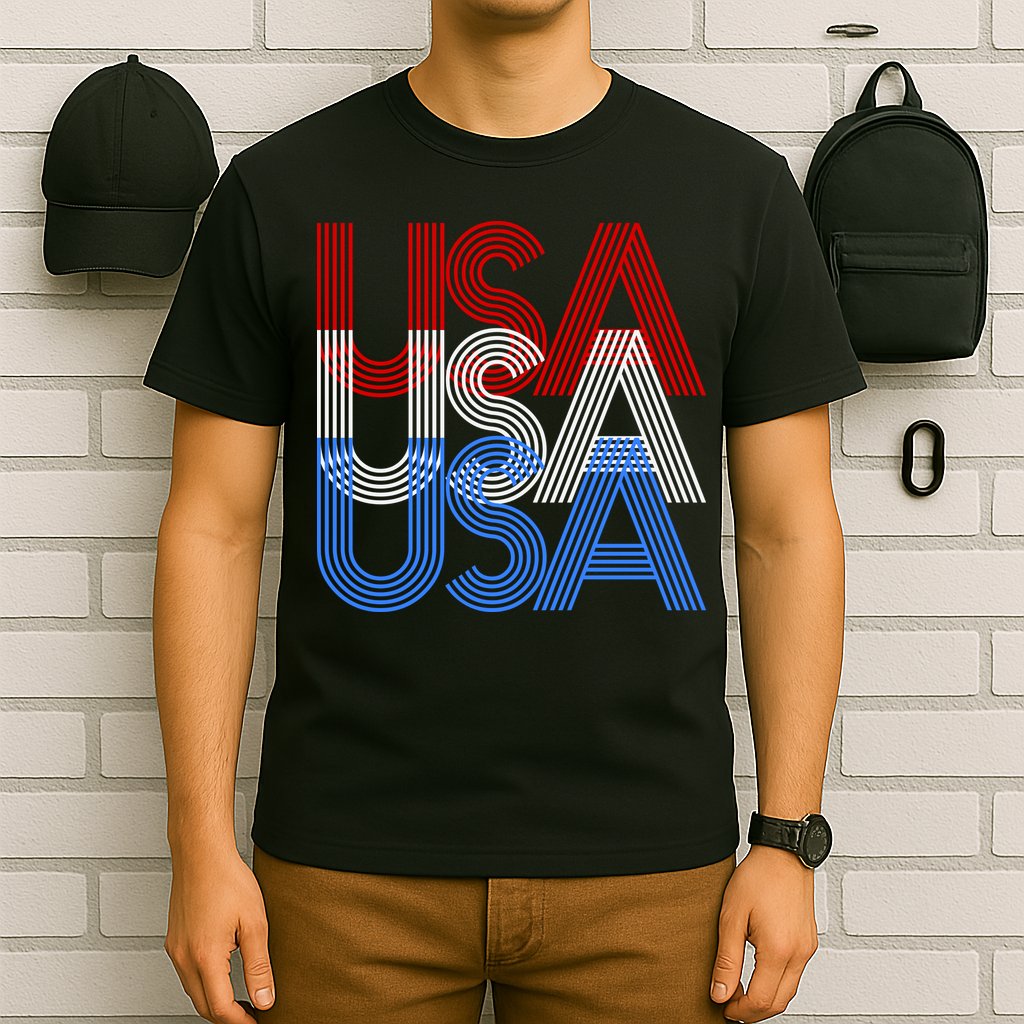 Retro USA Logo T-Shirt