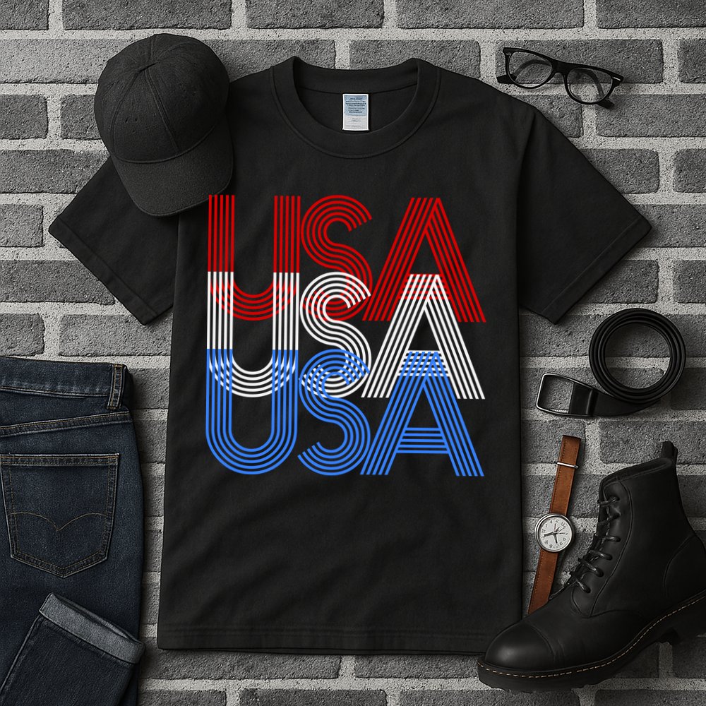 Retro USA Logo Tall T-Shirt