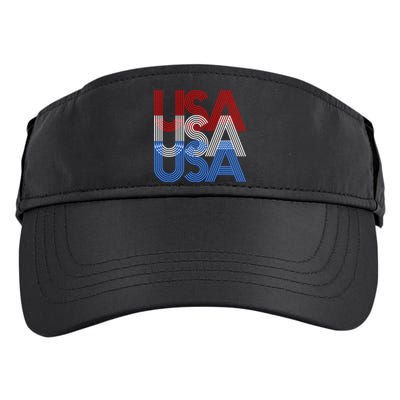 Retro USA Logo Adult Drive Performance Visor