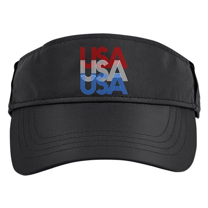 Retro USA Logo Adult Drive Performance Visor