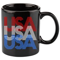 Retro USA Logo 11oz C Handle Ceramic Mug