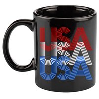 Retro USA Logo 11oz C Handle Ceramic Mug