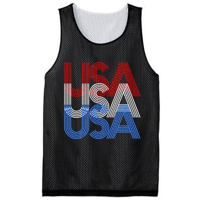 Retro USA Logo Mesh Reversible Basketball Jersey Tank