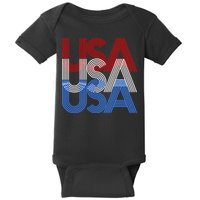 Retro USA Logo Baby Bodysuit