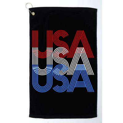 Retro USA Logo Golf Towel