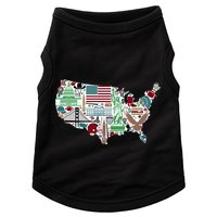 Retro USA State Map of America Doggie Tank