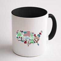 Retro USA State Map of America Mug