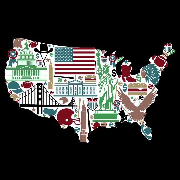 Retro USA State Map of America Mug