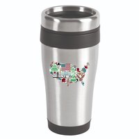 Retro USA State Map of America 16oz Travel Tumbler