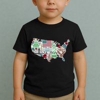 Retro USA State Map of America Toddler T-Shirt