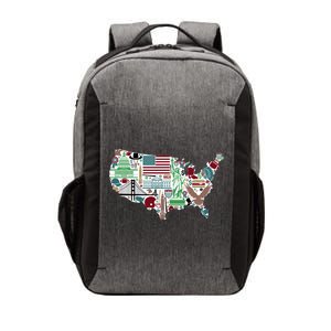 Retro USA State Map of America Vector Backpack