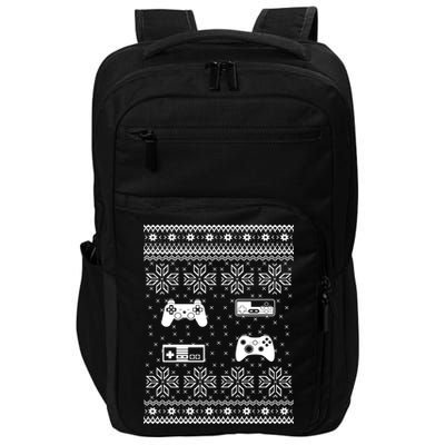 Retro Video Game Ugly Christmas Impact Tech Backpack