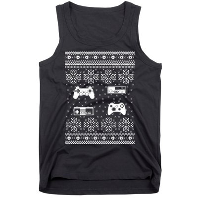 Retro Video Game Ugly Christmas Tank Top