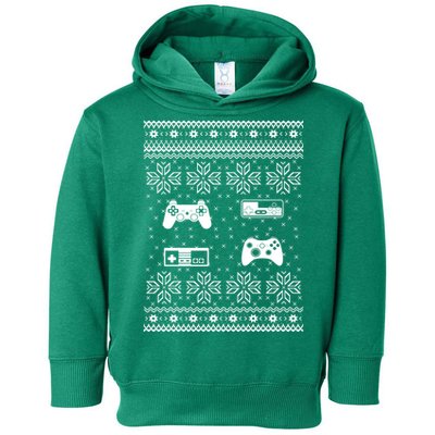 Retro Video Game Ugly Christmas Toddler Hoodie
