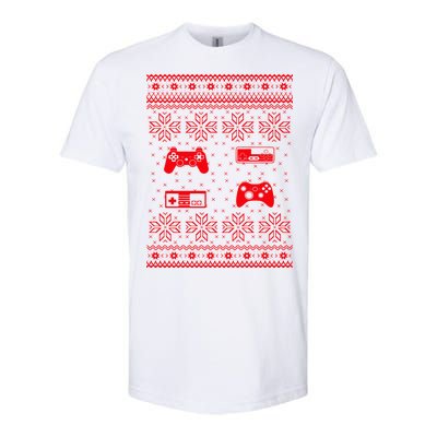 Retro Video Game Ugly Christmas Softstyle® CVC T-Shirt