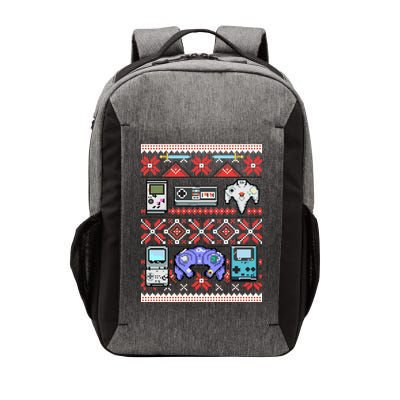 Retro Video Games Ugly Christmas Sweater Vector Backpack