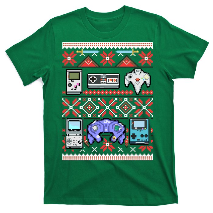 Retro Video Games Ugly Christmas Sweater T-Shirt