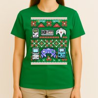 Retro Video Games Ugly Christmas Sweater T-Shirt