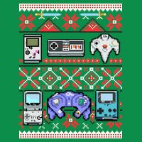 Retro Video Games Ugly Christmas Sweater T-Shirt