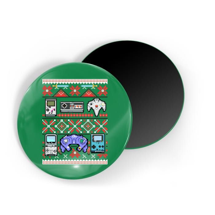 Retro Video Games Ugly Christmas Sweater Magnet