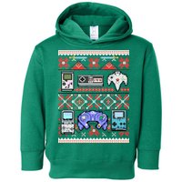 Retro Video Games Ugly Christmas Sweater Toddler Hoodie