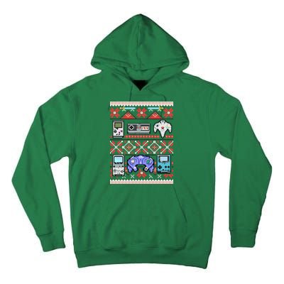 Retro Video Games Ugly Christmas Sweater Tall Hoodie