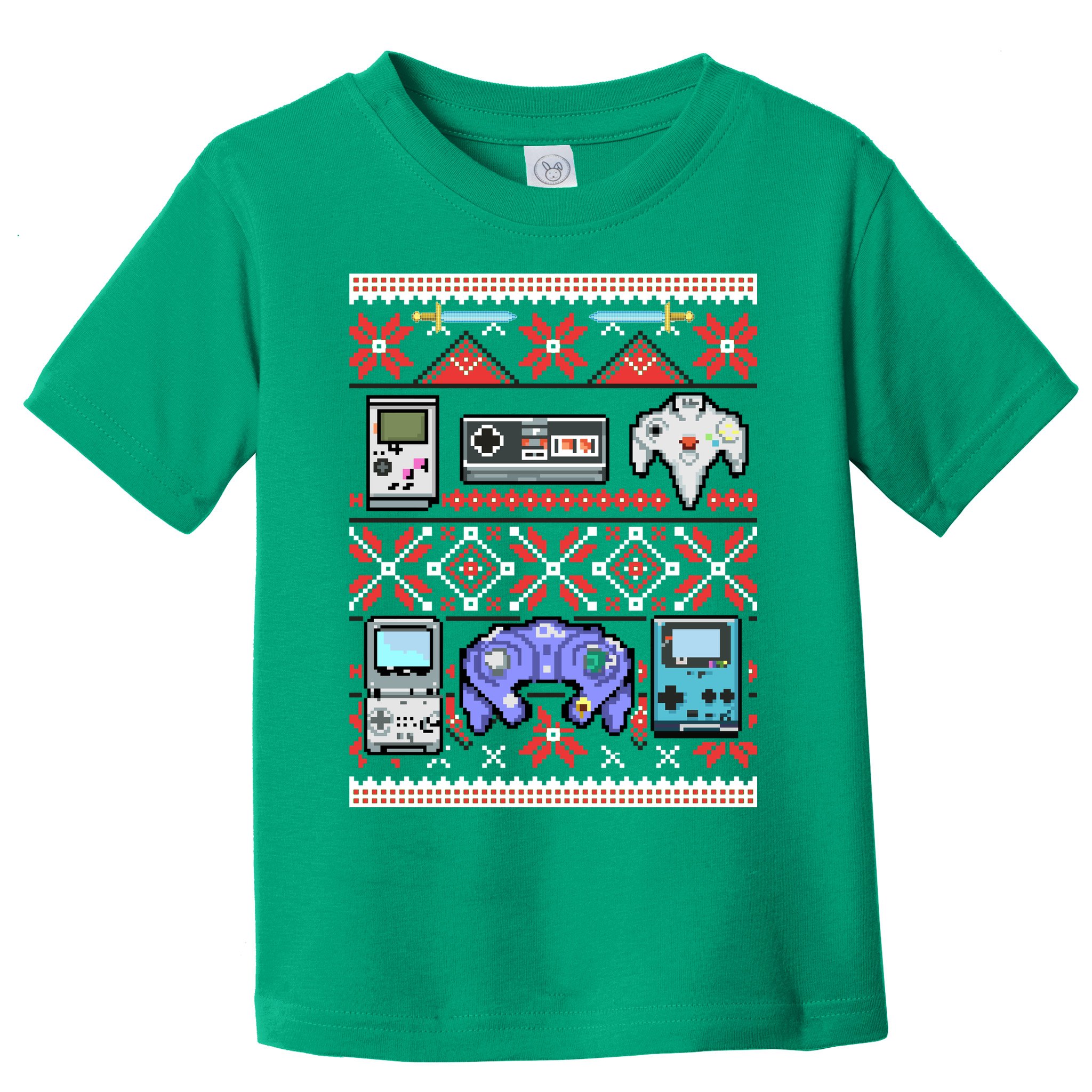 Retro Video Games Ugly Christmas Sweater Toddler T-Shirt