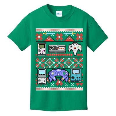 Retro Video Games Ugly Christmas Sweater Kids T-Shirt