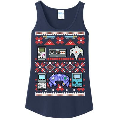 Retro Video Games Ugly Christmas Sweater Ladies Essential Tank