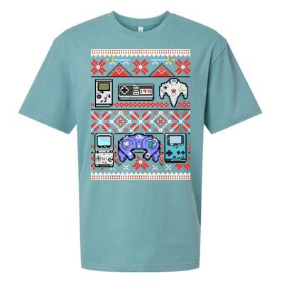 Retro Video Games Ugly Christmas Sweater Sueded Cloud Jersey T-Shirt