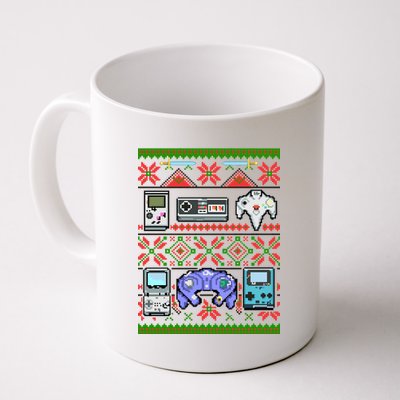 Retro Video Games Ugly Christmas Sweater Coffee Mug