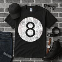 Retro Vintage 8 Ball Logo Tall T-Shirt