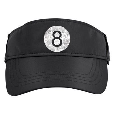 Retro Vintage 8 Ball Logo Adult Drive Performance Visor