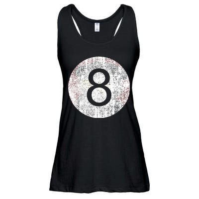 Retro Vintage 8 Ball Logo Ladies Essential Flowy Tank