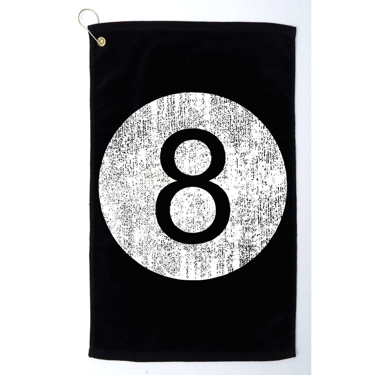 Retro Vintage 8 Ball Logo Golf Towel