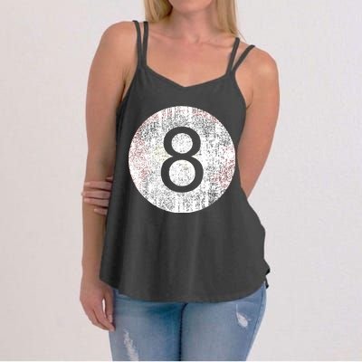 Retro Vintage 8 Ball Logo Women's Strappy Tank