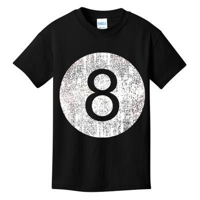 Retro Vintage 8 Ball Logo Kids T-Shirt