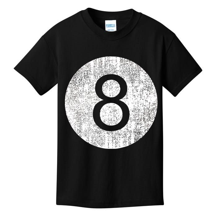 Retro Vintage 8 Ball Logo Kids T-Shirt