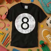 Retro Vintage 8 Ball Logo Kids T-Shirt