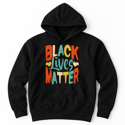 Retro Vintage Colors Black Lives Matter BLM Hoodie