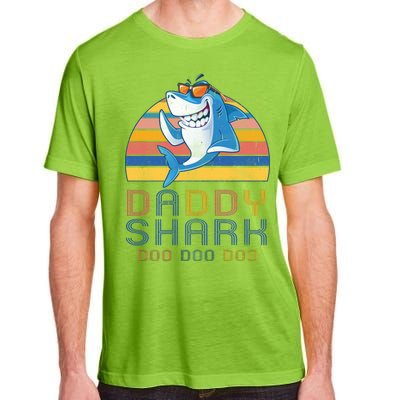 Retro Vintage Daddy Shark Doo Adult ChromaSoft Performance T-Shirt