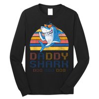 Retro Vintage Daddy Shark Doo Long Sleeve Shirt