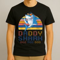 Retro Vintage Daddy Shark Doo T-Shirt