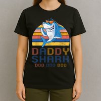 Retro Vintage Daddy Shark Doo T-Shirt