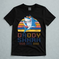 Retro Vintage Daddy Shark Doo T-Shirt