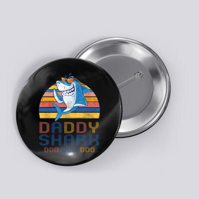Retro Vintage Daddy Shark Doo Button