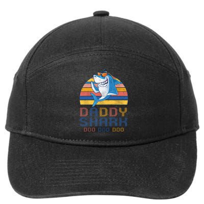 Retro Vintage Daddy Shark Doo 7-Panel Snapback Hat